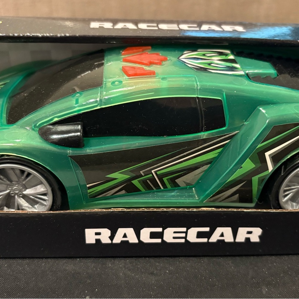 Vibrant Green Racecar Toy for Kids
